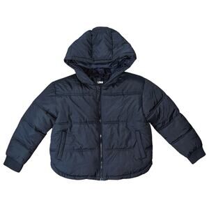 LCKR Foot Locker Black Puffer Jacket Boy's Medium